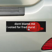 geef mij niet de schuld bumpersticker (Op auto)