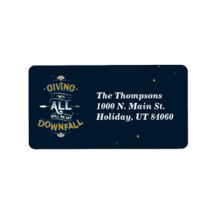 Geef Mijn Al/Return-adreslabels Etiket