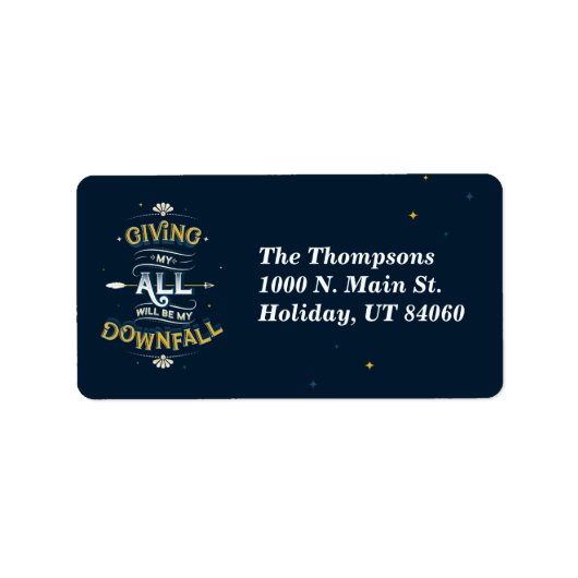 Geef Mijn Al/Return-adreslabels Etiket (Voorkant)