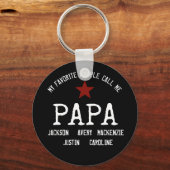 Geef mijn favoriete mensen me de les... Aangepast  Sleutelhanger (Voorkant)