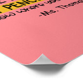 Geef mijn potloden terug in de klas van een grappi poster (Hoek)