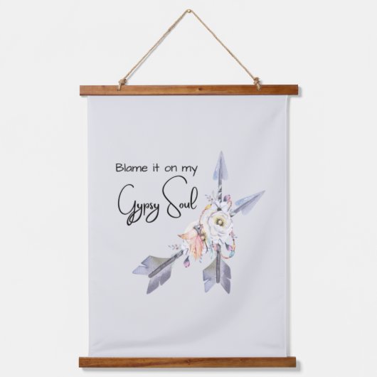 Geef mijn zigeuner de schuld, wandtapijt hangend wandkleed (Voorkant)