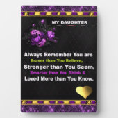 Geef mijn zwangere dochter. Tabletje Fotoplaat (voorkant)