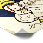 Geef moeder de stem! Suffrage, vrouwen, Vintage, Poster (Hoek)