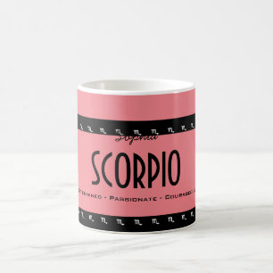 Geef naam-kleur SCORPIO Birthday Zodiac aan Koffiemok