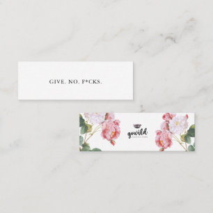 GEEF. NEE. F*CKS. Self Talk Mini Kaart No. 3 Visitekaartje