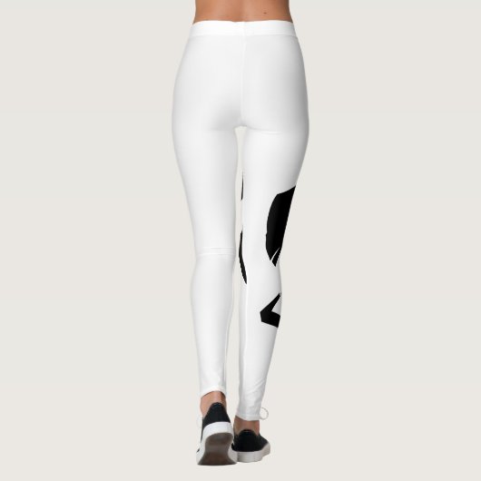 "Geef niet nemen" Chinese kalligrafie Leggings (Achterkant)