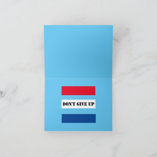 Geef niet op bedankkaart (Binnen)