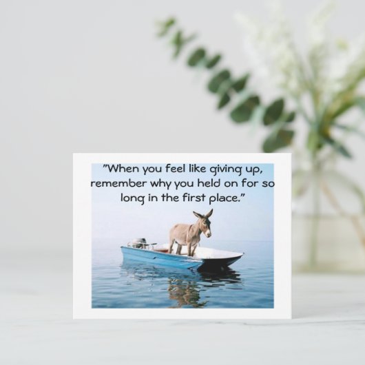 Geef niet op briefkaart (Staand voorkant)