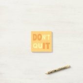 Geef niet op, doe het Motivatie Post-it Briefjes Post-it® Notes (Op bureau)