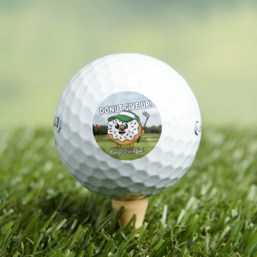 Geef niet op Funny Golfbal Puns Geschenk Golfballen (Insitu Shirt)