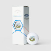 Geef niet op Funny Golfbal Puns Geschenk Golfballen (Verpakking)