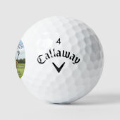 Geef niet op Funny Golfbal Puns Geschenk Golfballen (Logo)