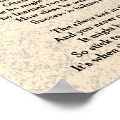 Geef niet op gedicht - poster (Hoek)