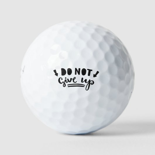 Geef niet op golfballen (Voorkant)