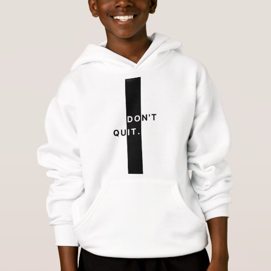 Geef niet op Hoodie (Voorkant)
