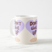 Geef niet op / Hoop / Jezus / Mok / Geloof (Voorkant links)