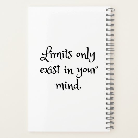 Geef niet op, je bent beter dan je denkt notitieboek (Achterkant)