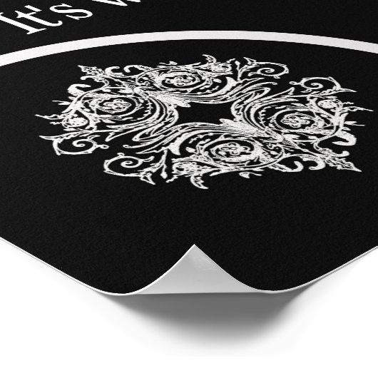 Geef niet op -- Kunstposter Poster (Hoek)