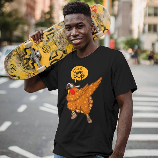 Geef niet op | Motivatie afbeelding T-shirt