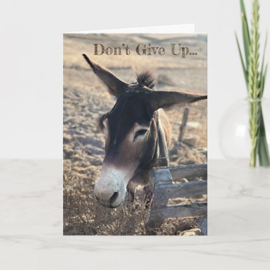 Geef niet op. Motivatie Kaart (Voorkant)