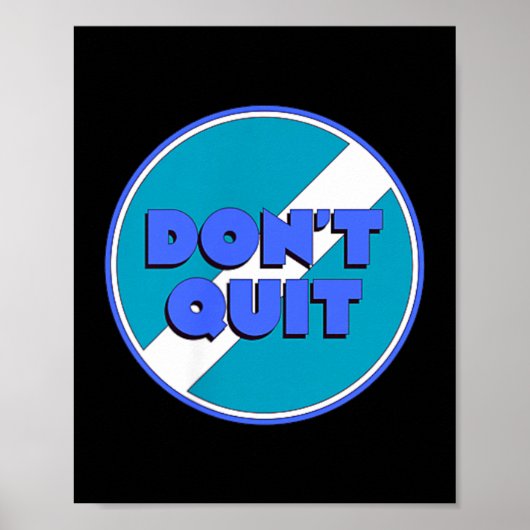 Geef Niet Op Poster (Voorkant)