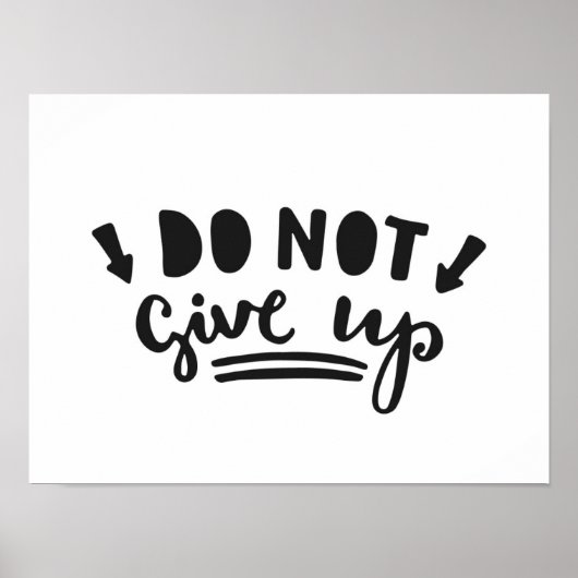 Geef niet op poster (Voorkant)