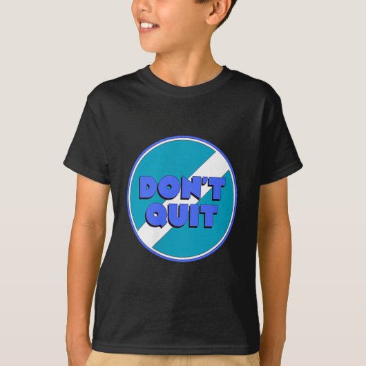 Geef niet op t-shirt (Voorkant)