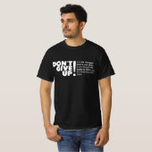 GEEF NIET OP T-SHIRT (Voorkant volledig)