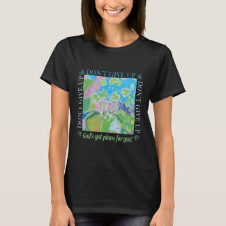 Geef niet op t-shirt