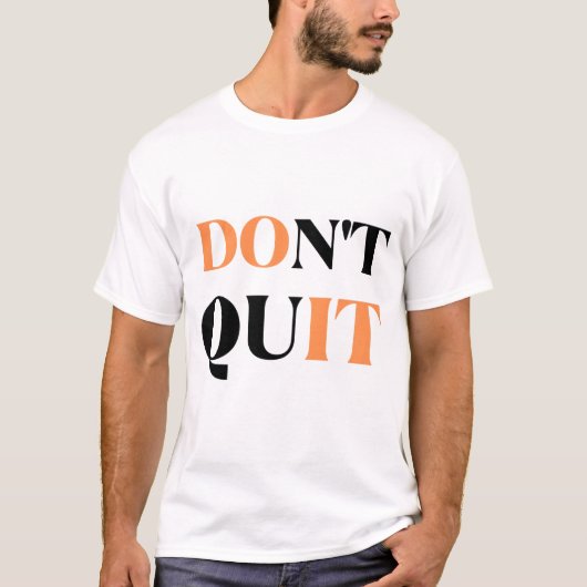Geef niet op t-shirt (Voorkant)