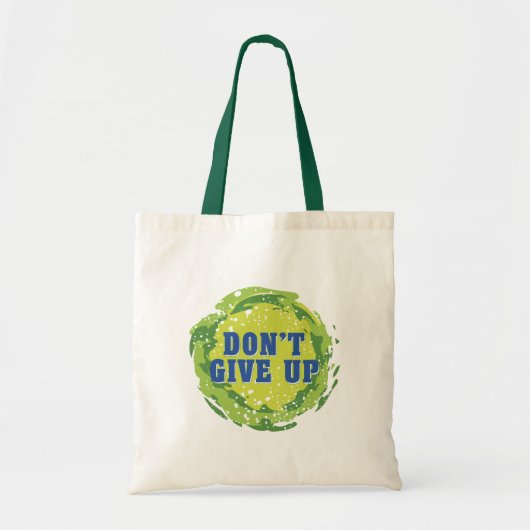Geef niet op tote bag (Voorkant)