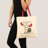 Geef niet op tote bag (Voorkant (product))