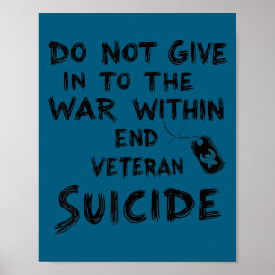 Geef Niet Toe Aan De Oorlog Binnen Einde Veteranen Poster