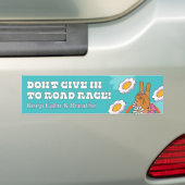 Geef niet toe aan Road Rage Bumpersticker (Op auto)