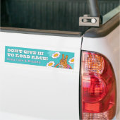 Geef niet toe aan Road Rage Bumpersticker (Op Truck)
