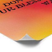 GEEF NIET... UW BLOED... RELIGIEUZE POSTERS (Hoek)