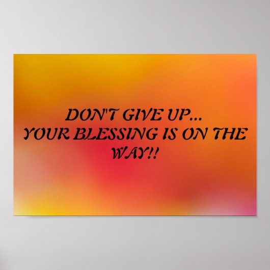 GEEF NIET... UW BLOED... RELIGIEUZE POSTERS (Voorkant)