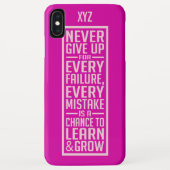 GEEF NOOIT aangepaste monogram-telefoongevallen OP Case-Mate iPhone Case (Achterkant)
