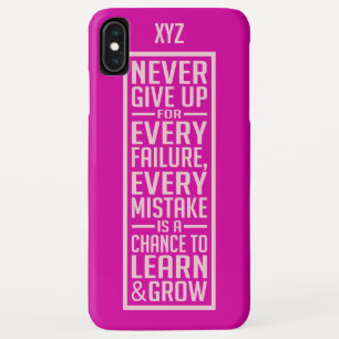 GEEF NOOIT aangepaste monogram-telefoongevallen OP Case-Mate iPhone Case