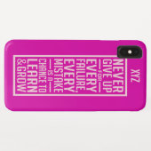 GEEF NOOIT aangepaste monogram-telefoongevallen OP Case-Mate iPhone Case (Achterkant (horizontaal))