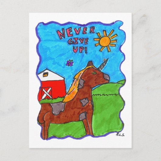 Geef nooit Briefkaart op (Voorkant)