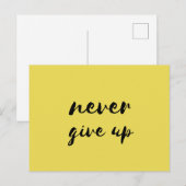 Geef nooit briefkaart op (Voorkant / Achterkant)