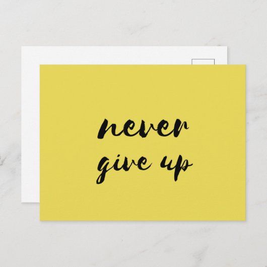 Geef nooit briefkaart op (Voorkant / Achterkant)