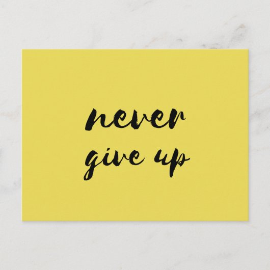 Geef nooit briefkaart op (Voorkant)