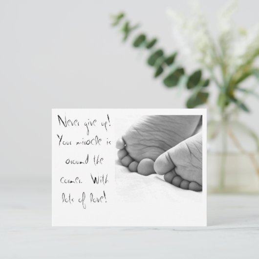 Geef nooit Briefkaarten op (Staand voorkant)