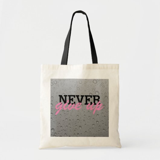 Geef nooit canvas tas op (Voorkant)
