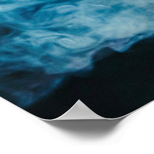 Geef nooit de Motivatie fietsmuur op Poster (Hoek)