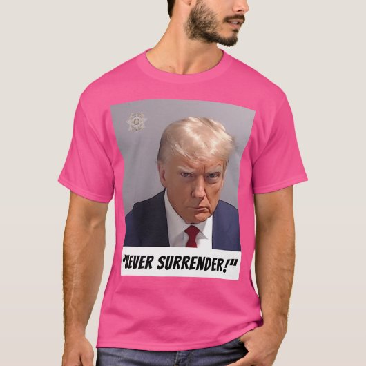 Geef nooit DJT op T-shirt (Voorkant)