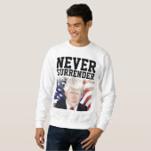 GEEF NOOIT DONALD TRUMP T-SHIRTS SWEATSHIRTS IN (Voorkant volledig)